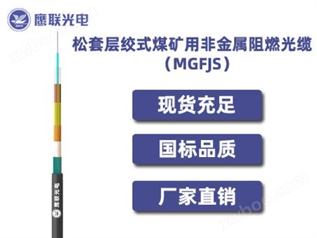 MGFJS-2芯，松套层绞式煤矿用非金属阻燃光缆，室外光缆价格