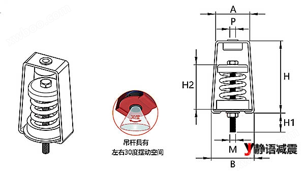 HSR弹簧减震器结构图