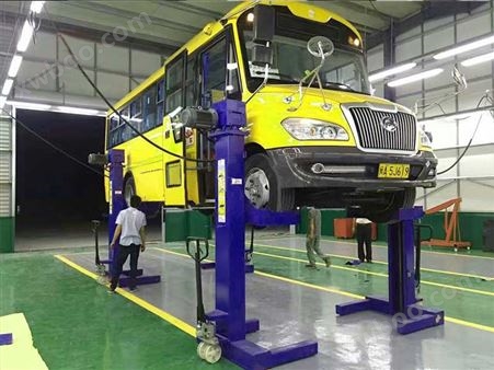 QJJ10-4C10吨中型四柱抱胎举升机轿车SUV巴士货车用QJJ10-4C2