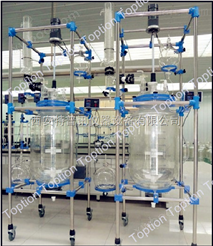 10-150L大型南京双层玻璃反应釜反应器